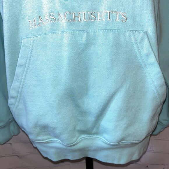 Love Couture Boston Massachusetts Off Shoulder Boat Neck Sweatshirt Sz Medium - Picture 3 of 8